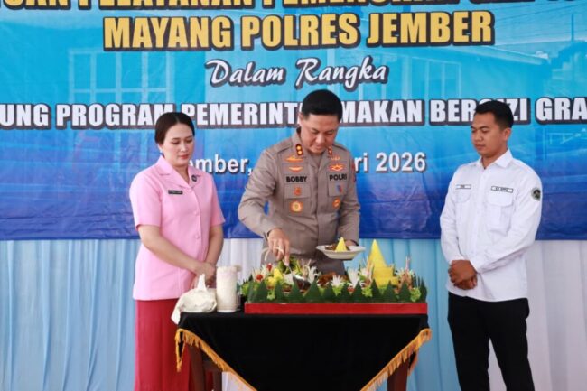 Kapolres Jember Luncurkan Dapur SPPG, Perkuat Program MBG Nasional