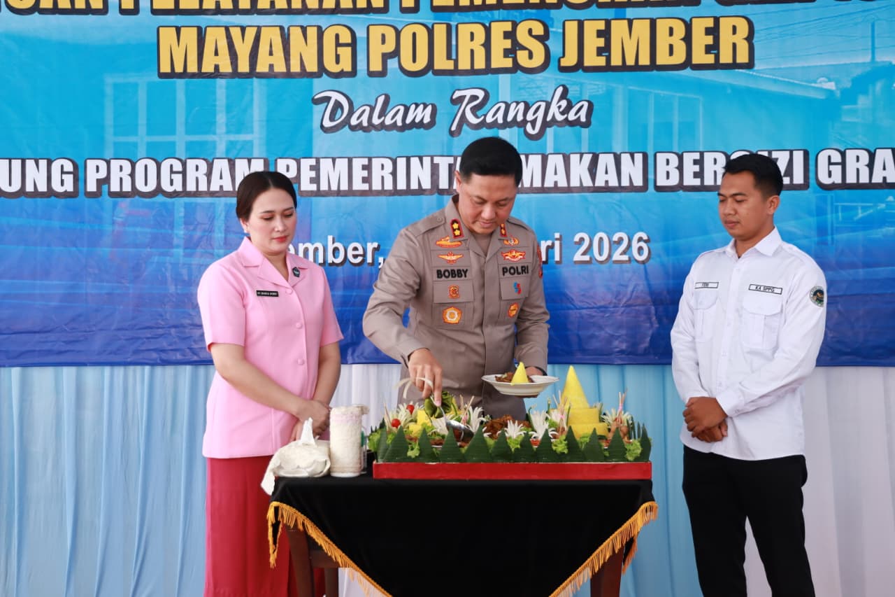 Kapolres Jember Luncurkan Dapur SPPG, Perkuat Program MBG Nasional