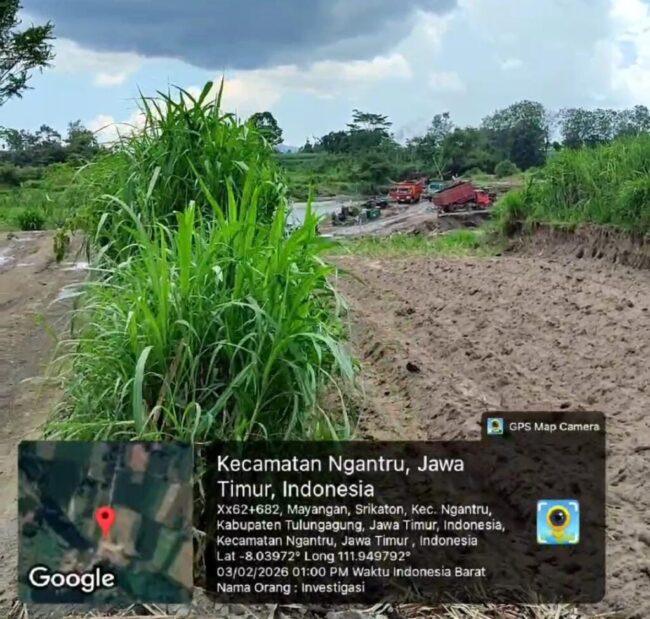 Tambang Sedot Pasir di Sungai Brantas Tulungagung Disorot, Warga Khawatir Dampak Lingkungan Kian Meluas