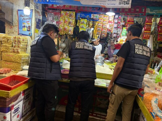Satgas Pangan Polres Malang Turun ke Pasar, Harga Bapokting Dipastikan Aman Jelang Ramadan*