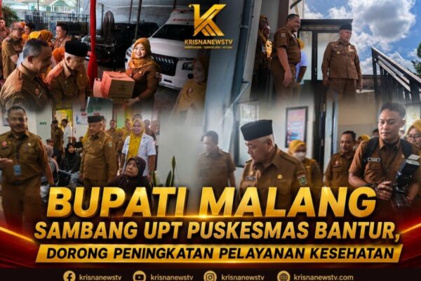 Bupati Malang saat melakukan kunjungan kerja dan peninjauan pelayanan kesehatan di UPT Puskesmas Bantur bersama tenaga medis dan jajaran pemerintah daerah Kabupaten Malang.