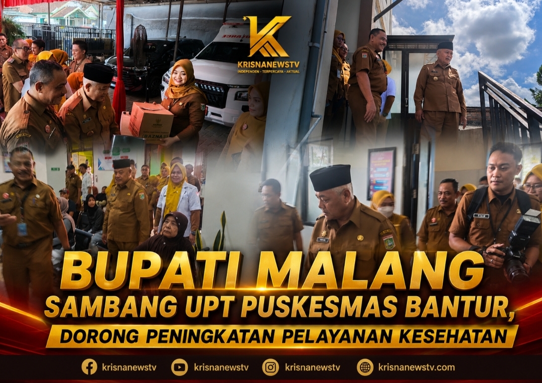 Bupati Malang saat melakukan kunjungan kerja dan peninjauan pelayanan kesehatan di UPT Puskesmas Bantur bersama tenaga medis dan jajaran pemerintah daerah Kabupaten Malang.